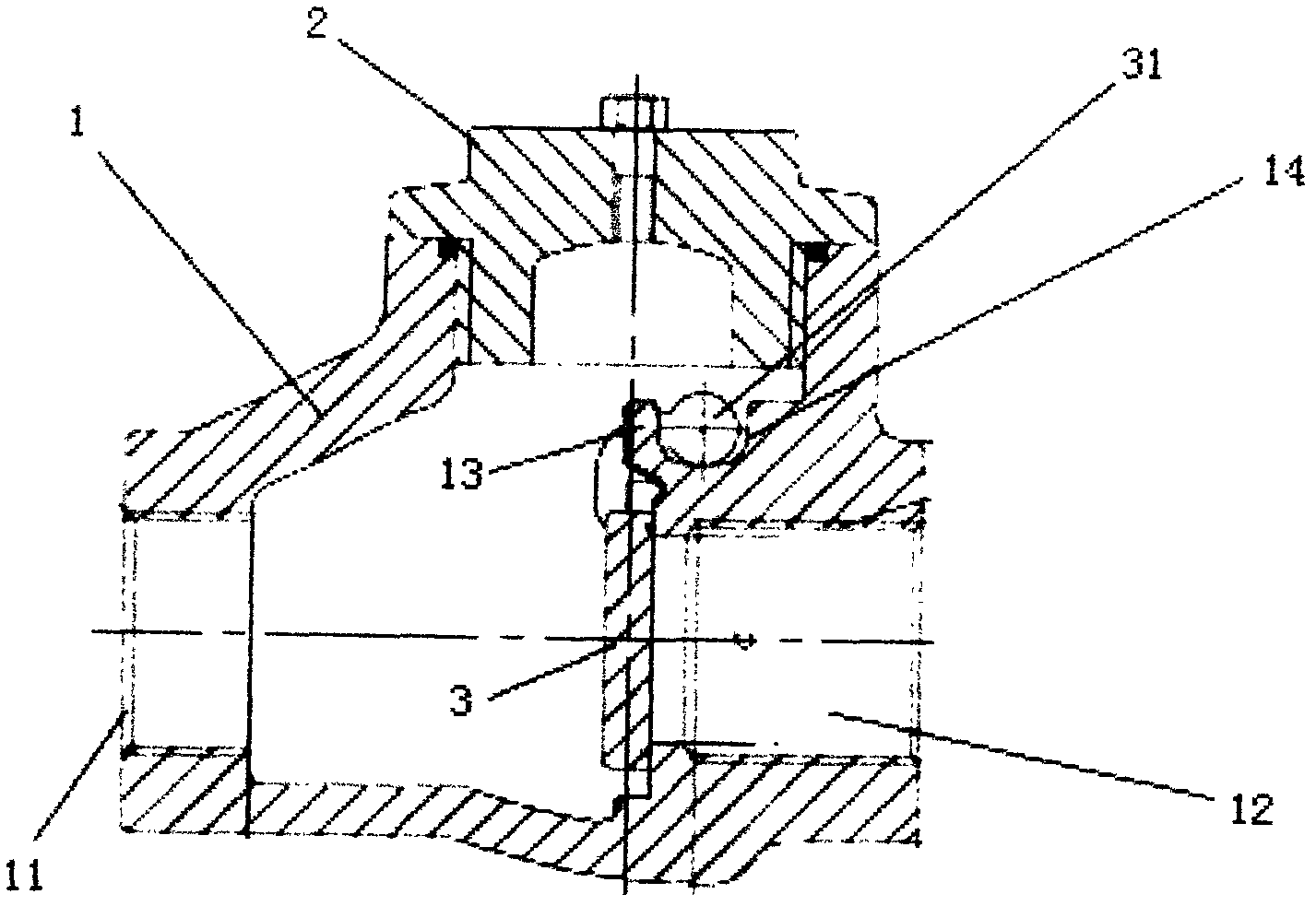 Swing vortex check valve