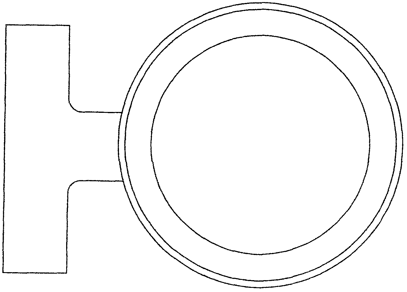 Swing vortex check valve