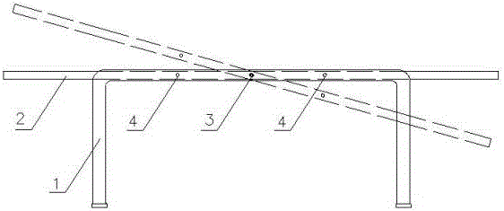 A moxibustion point positioning treatment table