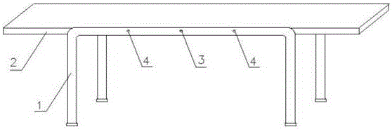 A moxibustion point positioning treatment table