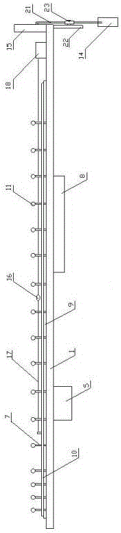 A moxibustion point positioning treatment table