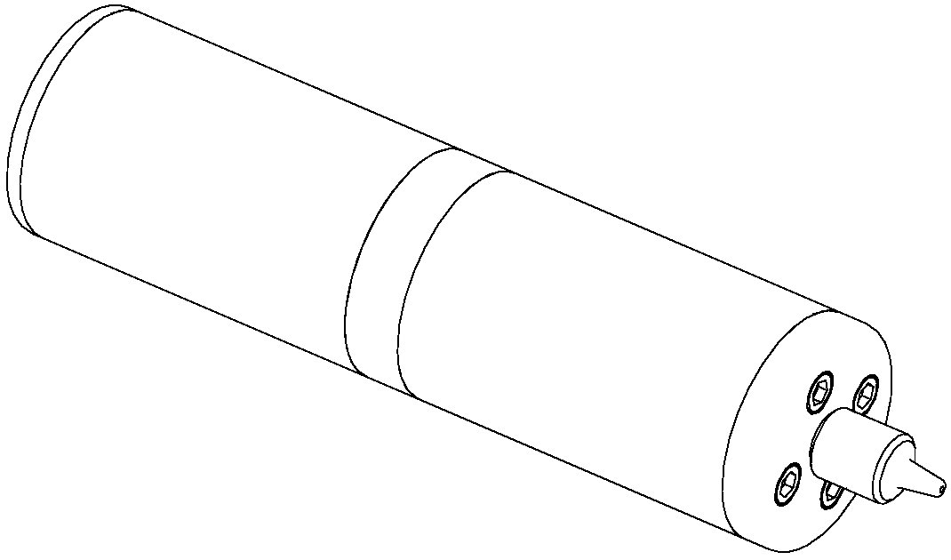 Symmetrical mandrel-type optical-fiber hydrophone probe of temperature drift resistance