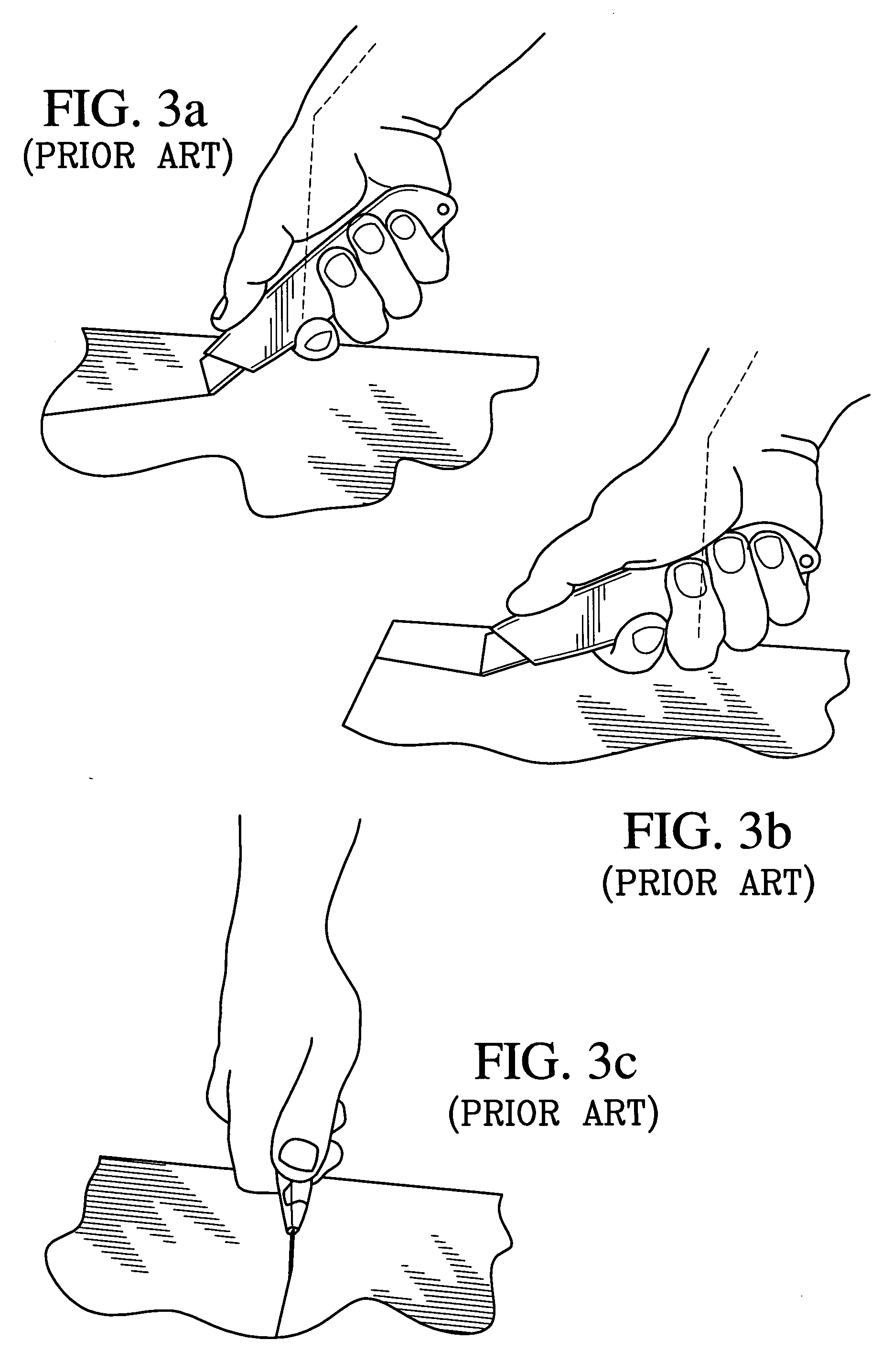 Ergonomic handle for a utility knife