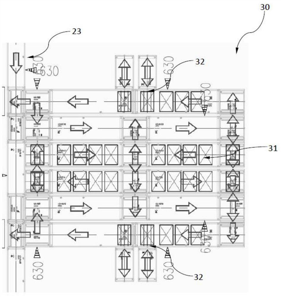 Routing control method of goods-to-person workstation conveyor line based on multi-layer bin storage