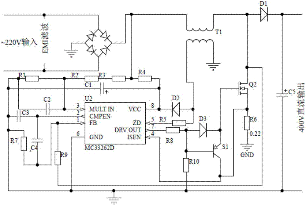 High-power remote-control dimmable high-voltage sodium lamp driver