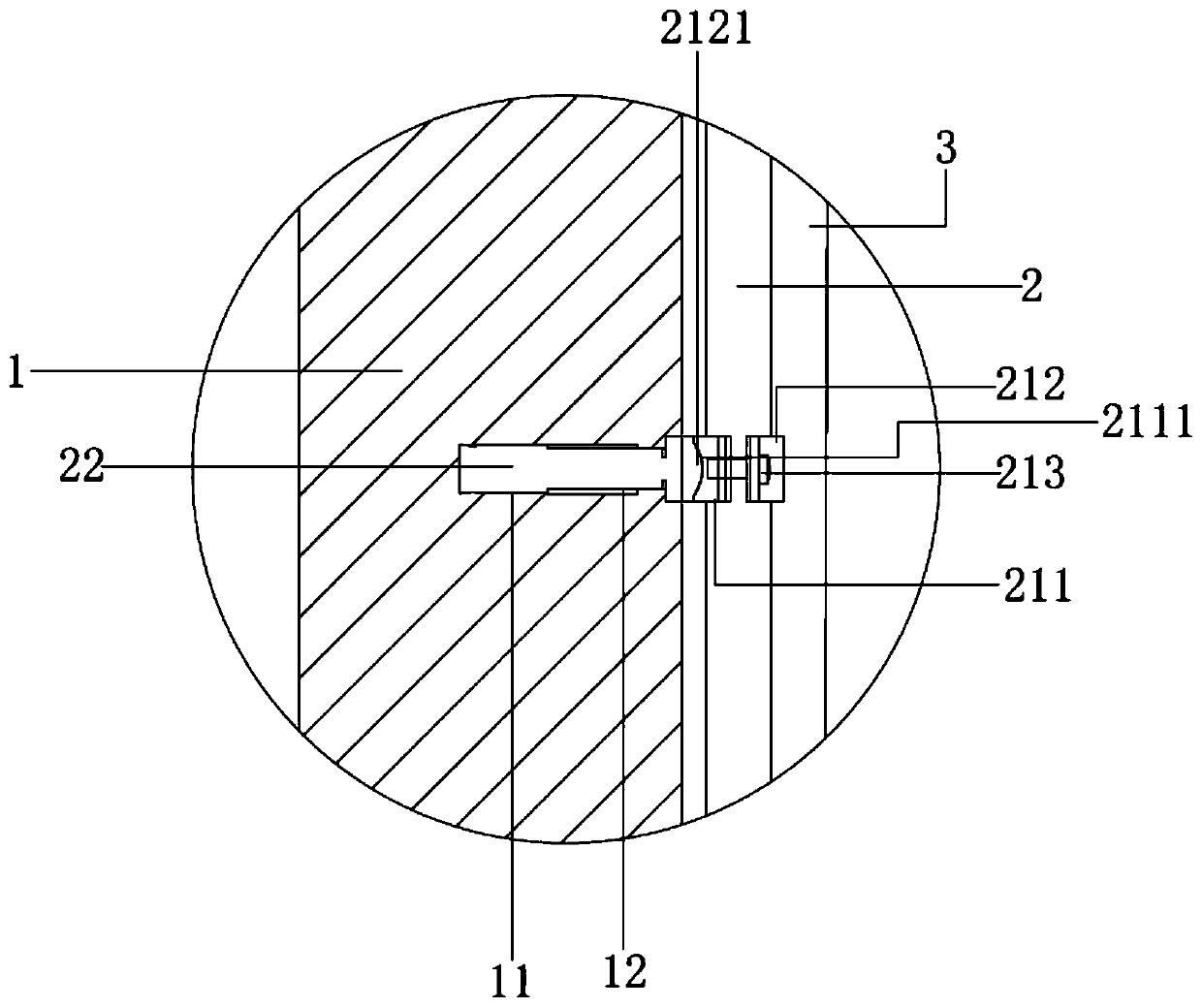 Wall surface connecting and leveling device for wall-hung keel of ceramic tile concrete integrated plate