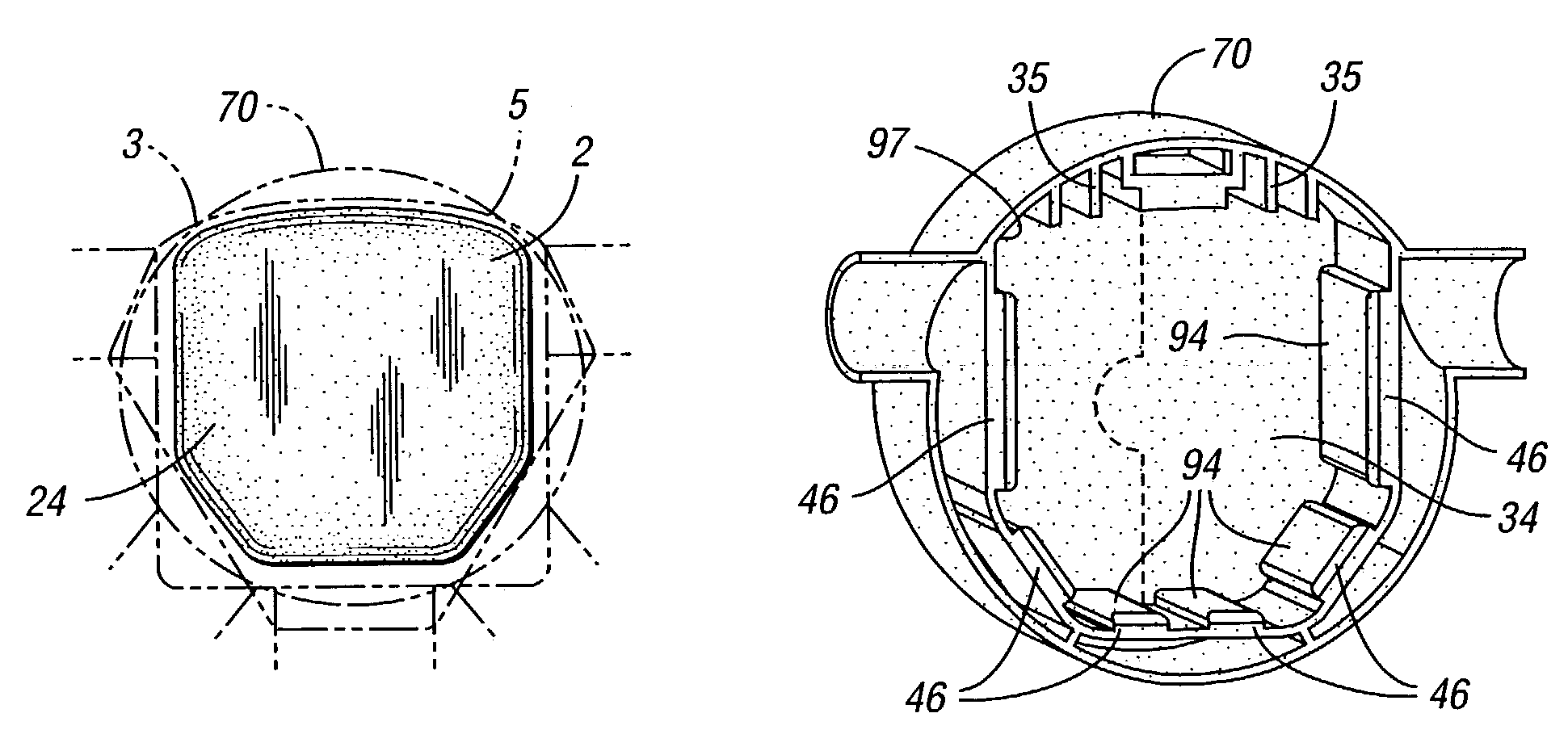 Styling flexible driver air bag module and method of making same