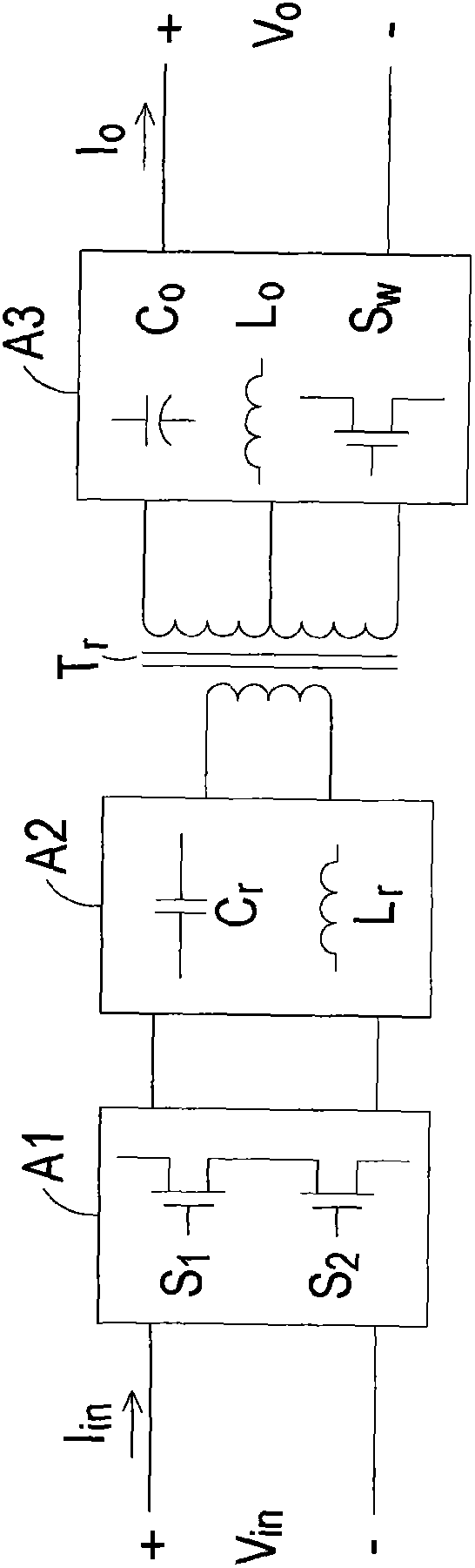 Multiphase switch power supply switching circuit