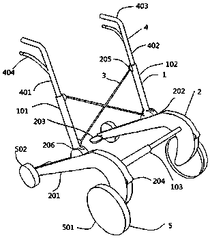 Safe walking aid for surgical nursing