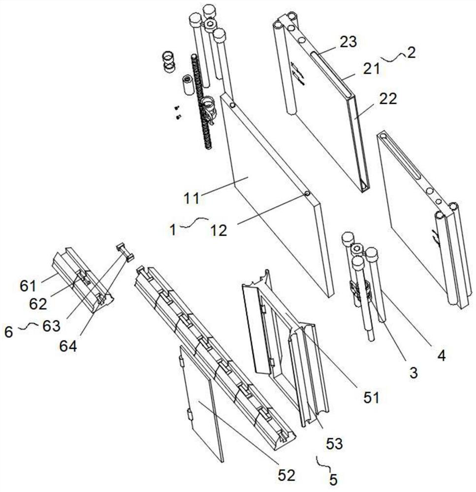 Internal partition plate of steel plate house for buildings