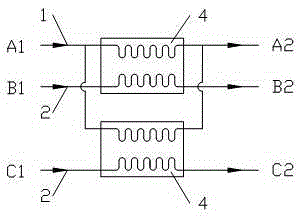 Lithium Bromide Absorption Heat Exchange System with Supplementary Combustion for Simultaneous Heat Supply by Two Channels of Water