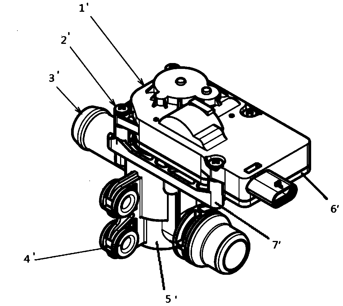 Electronic valve and valve body structure thereof