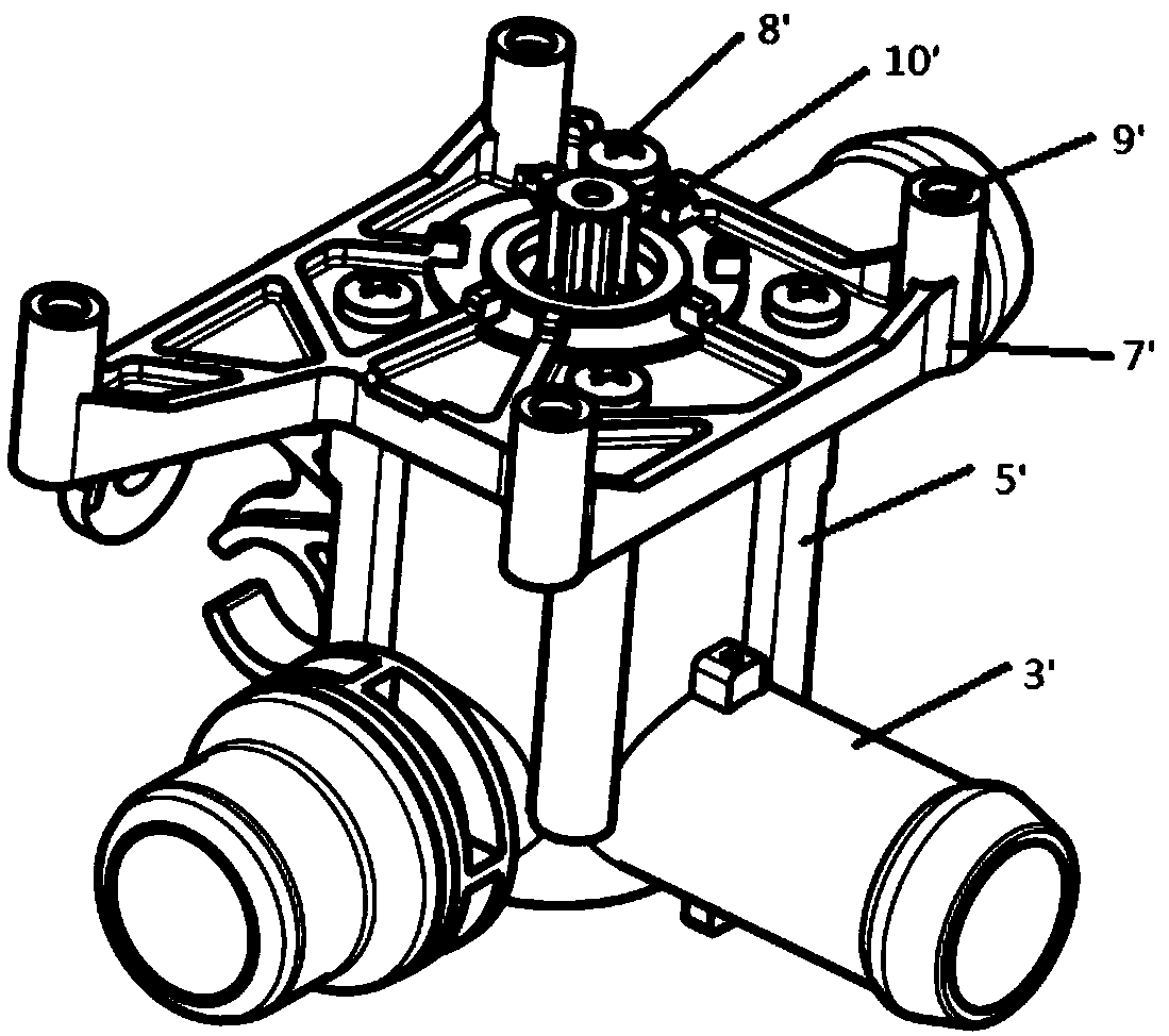 Electronic valve and valve body structure thereof