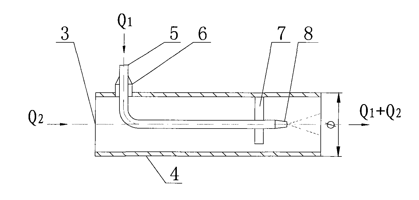 Simplified water beam vaporization cooling system of steel-rolling stepping heating furnace