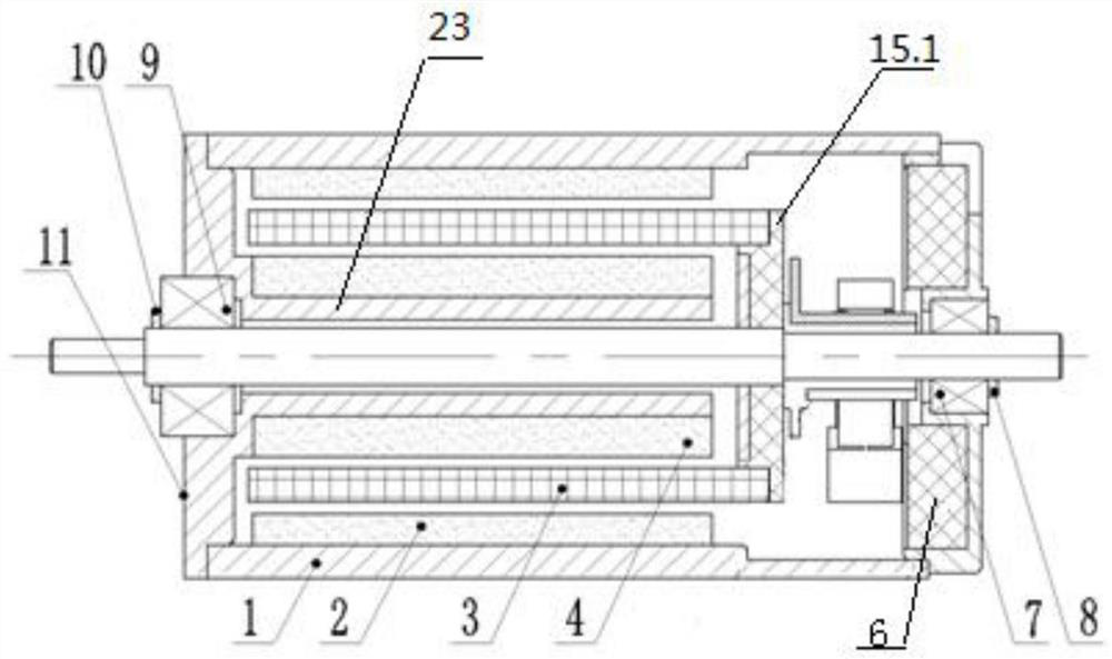 A high torque density coreless motor and its dynamic balance adjustment method