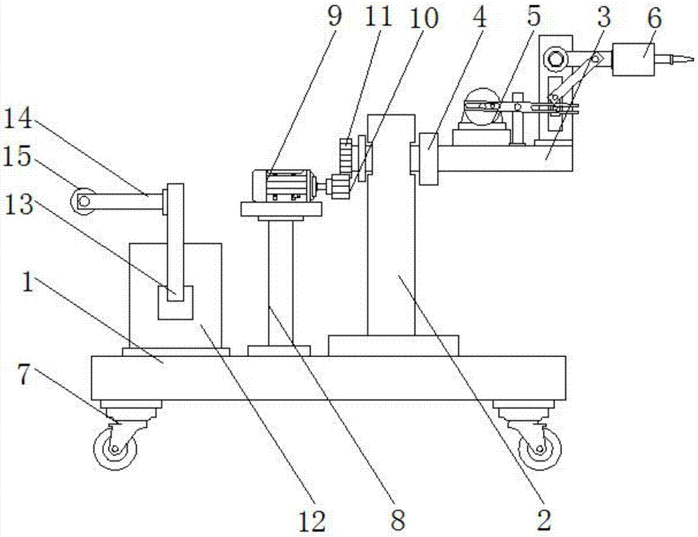 Multi-angle adjustable rock drilling equipment