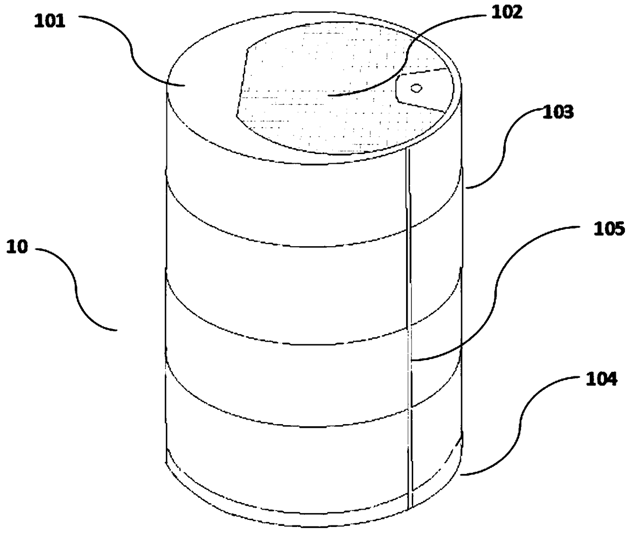 A kind of preparation method of large-diameter packaging tank and its products