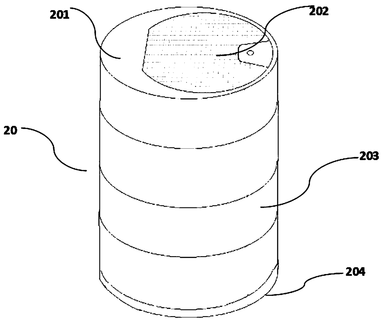 A kind of preparation method of large-diameter packaging tank and its products