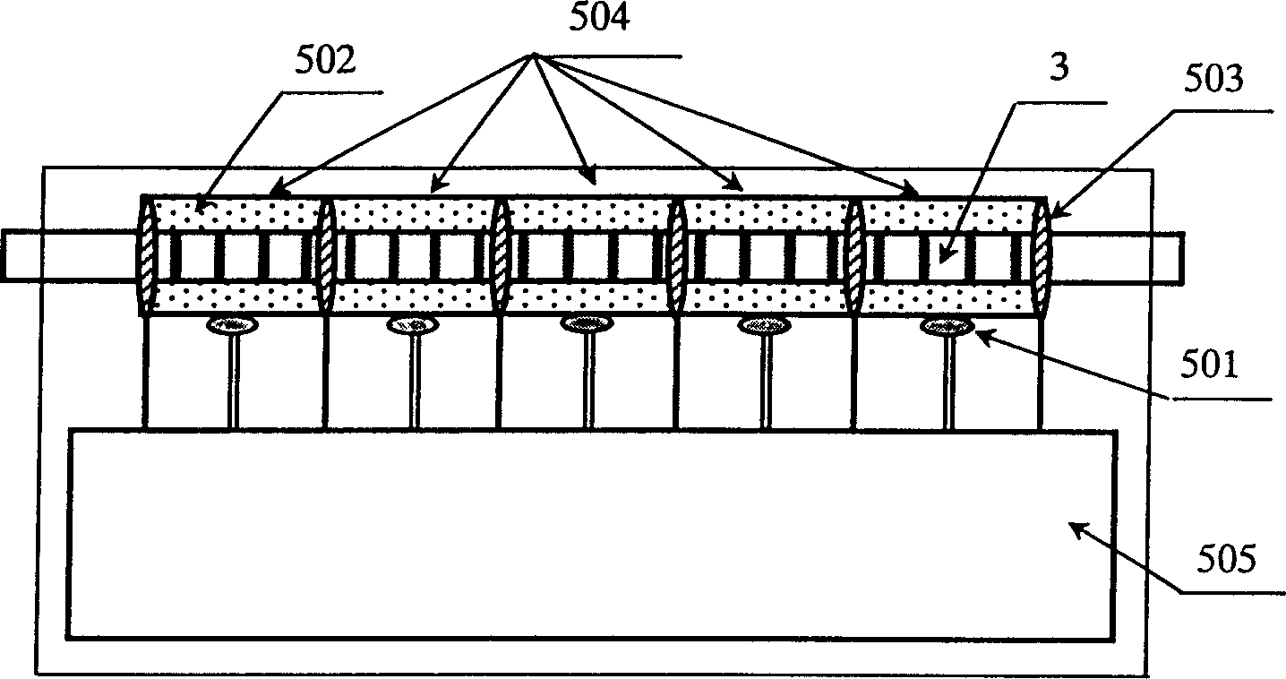 Regulatable optical-fibre delay line with narrow line and wide seleted spectrum