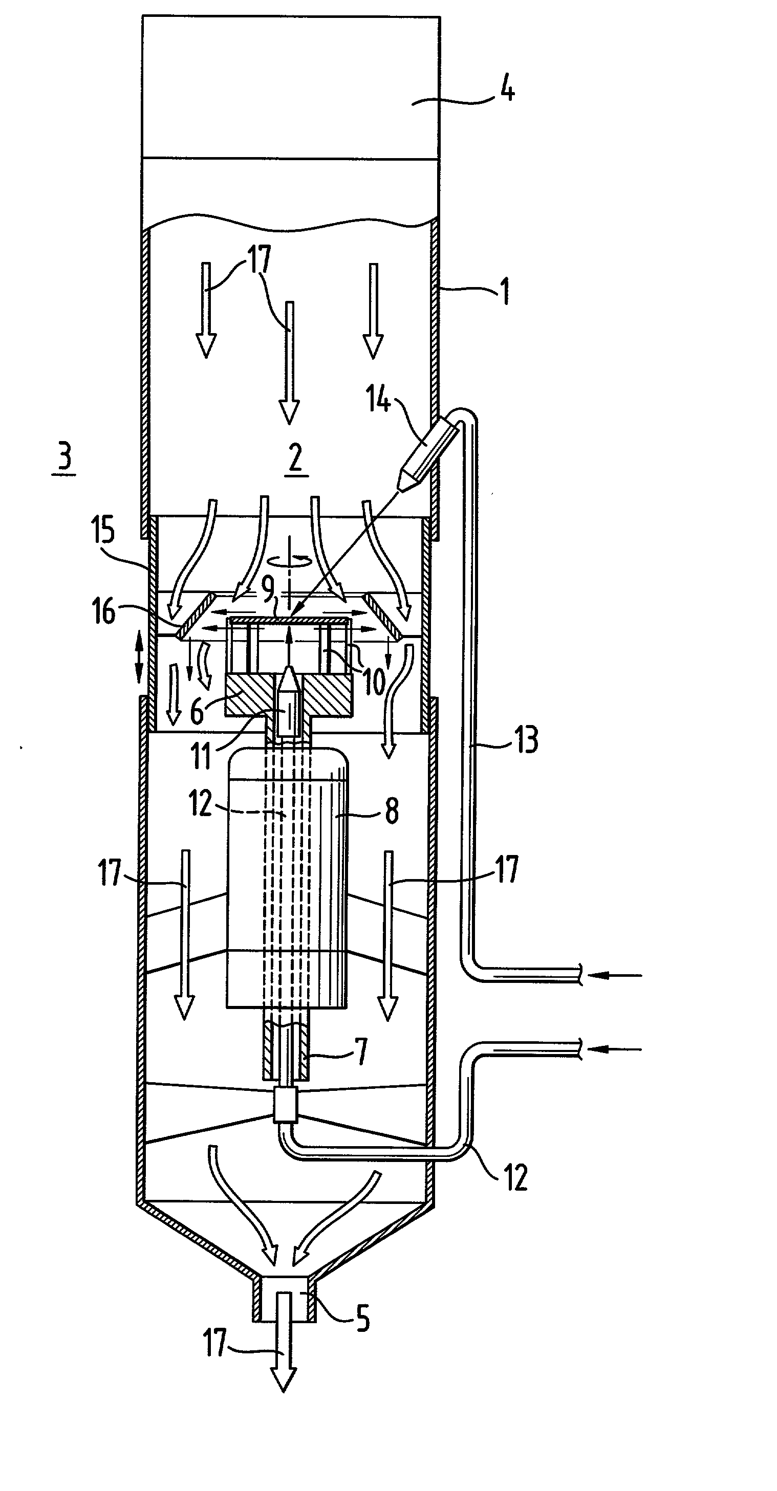 Centrifuge and method for centrifuging a semiconductor wafer