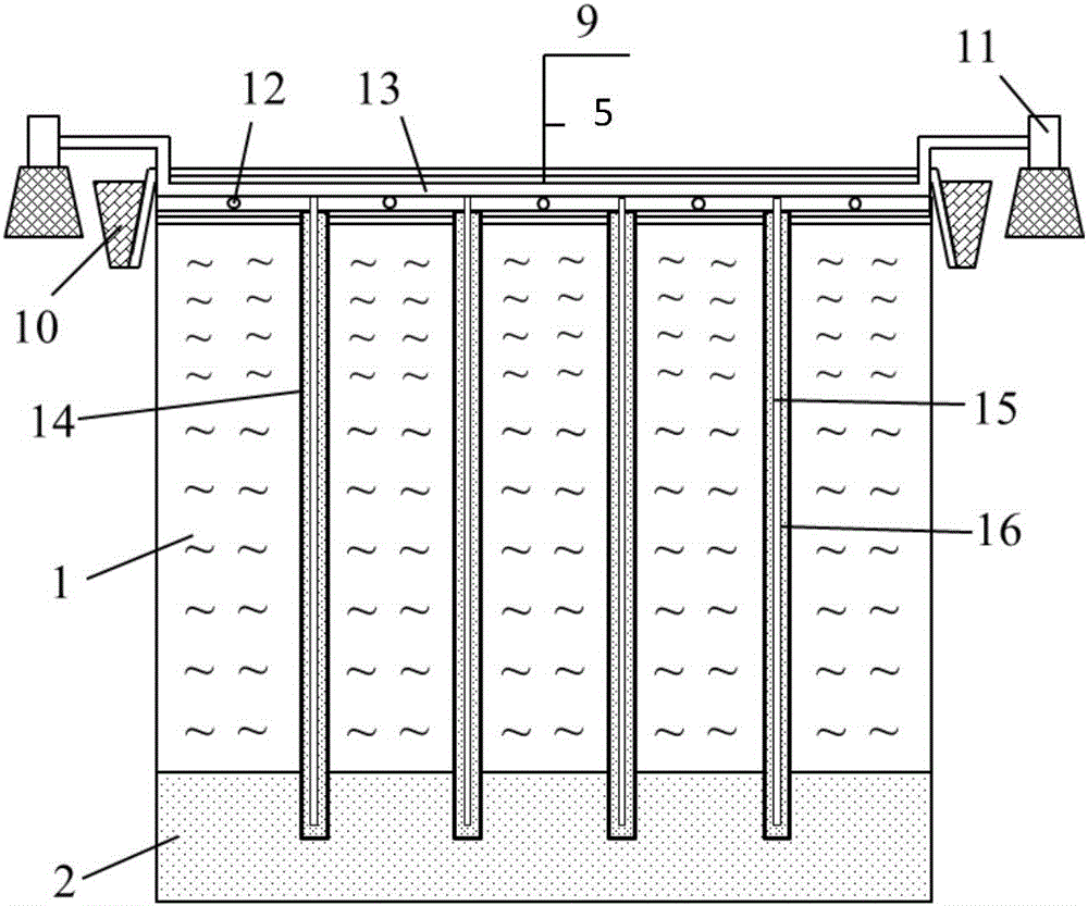 A method of treating soft soil foundation with bagged slurry-solid gravel pile combined with vacuum preloading