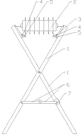 Zinc oxide arrester on-site leakage test support frame