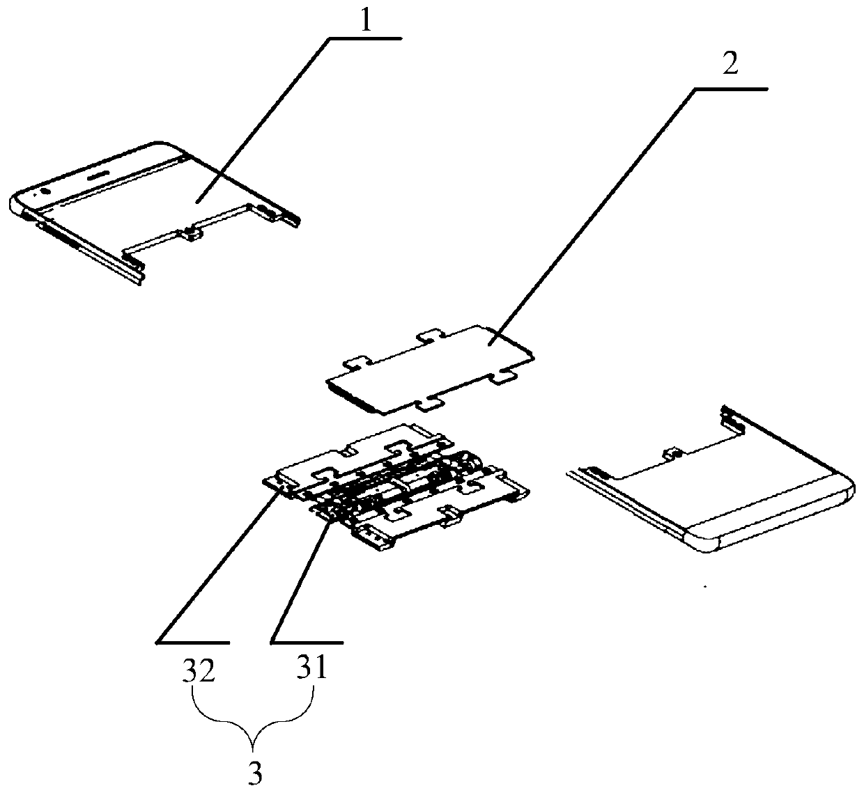 Screen body supporting device and foldable flexible display device