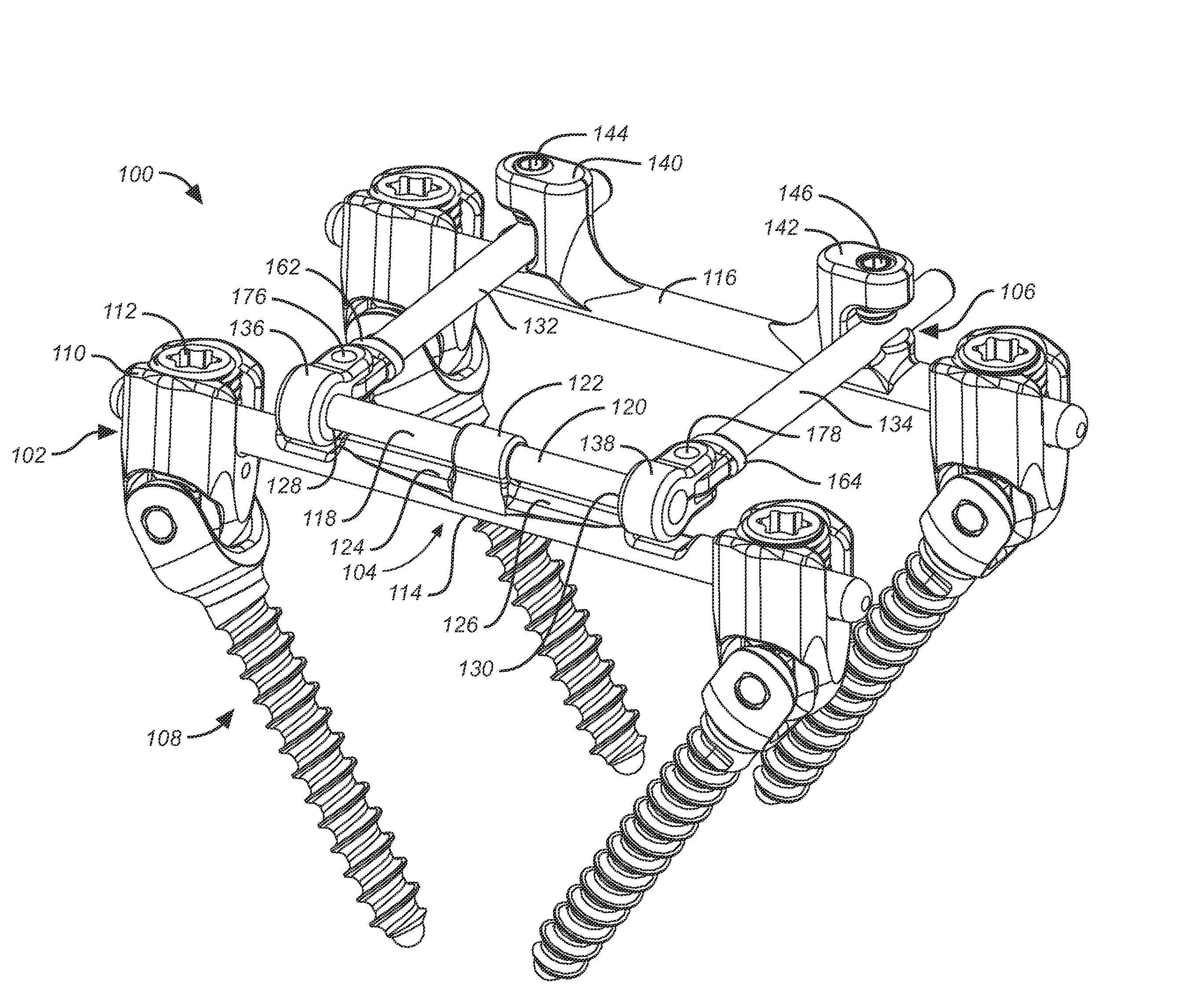 Bone anchor with a compressor element for receiving a rod for a dynamic stabilization and motion preservation spinal implantation system and method