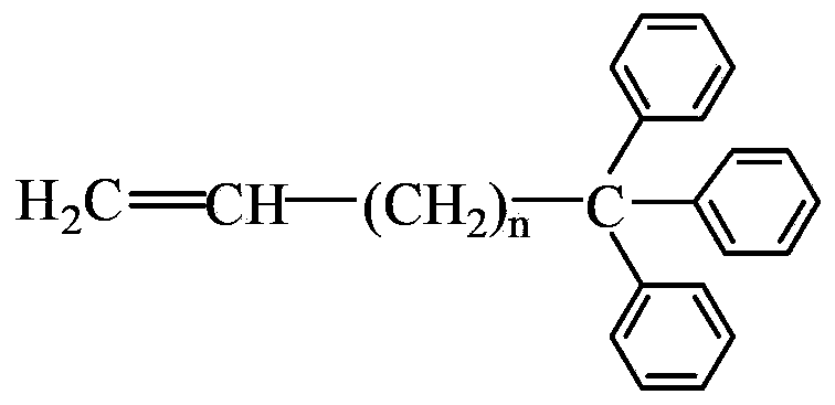 Terpolymer used for resisting temperature and displacing oil and preparation method thereof