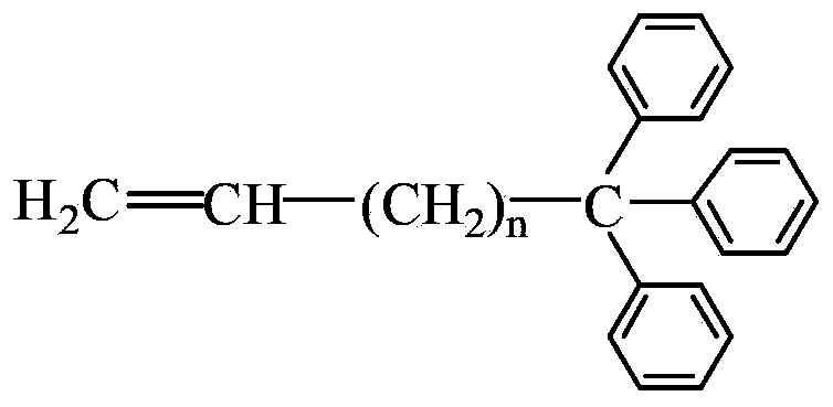 Terpolymer used for resisting temperature and displacing oil and preparation method thereof