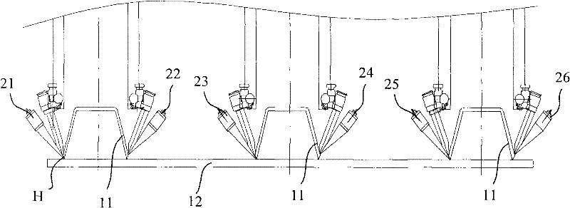 U-rib welding process of steel bridge deck