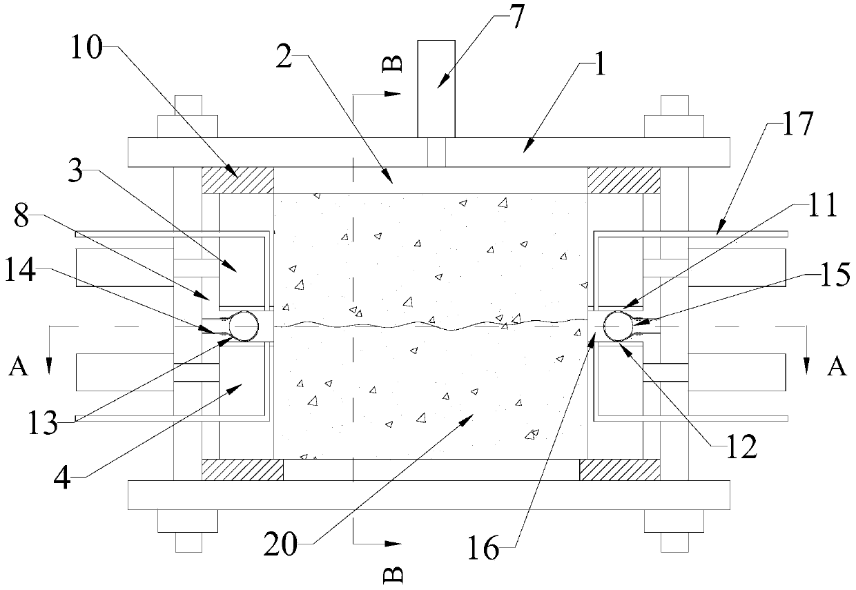 Rock shearing-seepage testing machine and testing method thereof