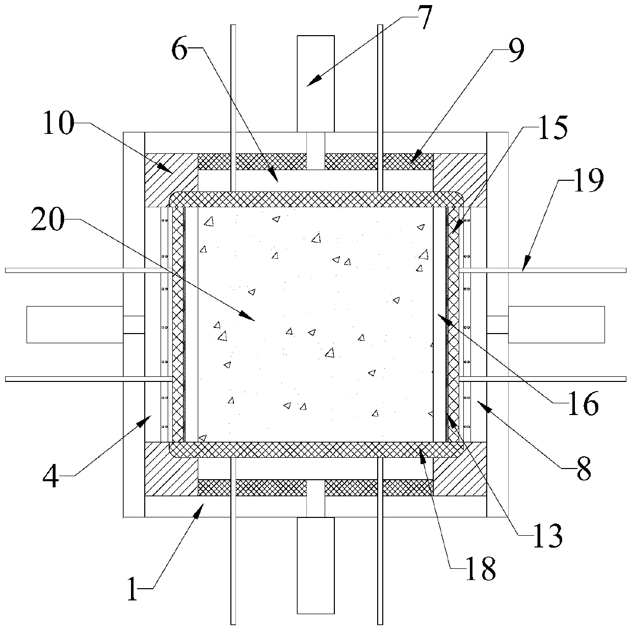 Rock shearing-seepage testing machine and testing method thereof