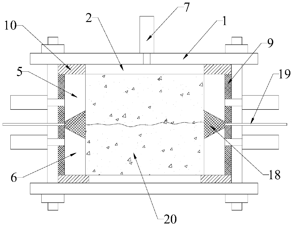 Rock shearing-seepage testing machine and testing method thereof