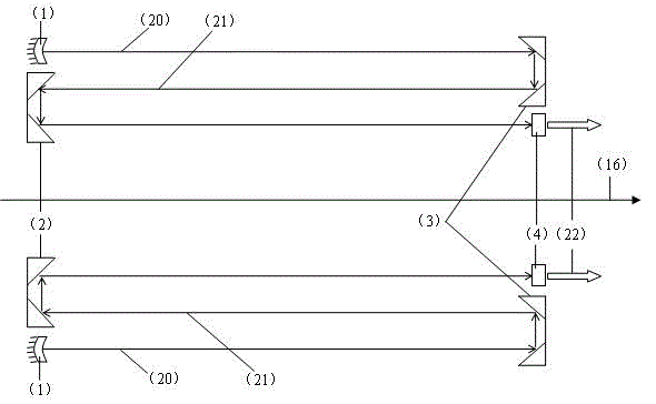 Fabrication method for combined cylindrical discharge high-power gas laser and combined cylindrical discharge high-power gas laser device