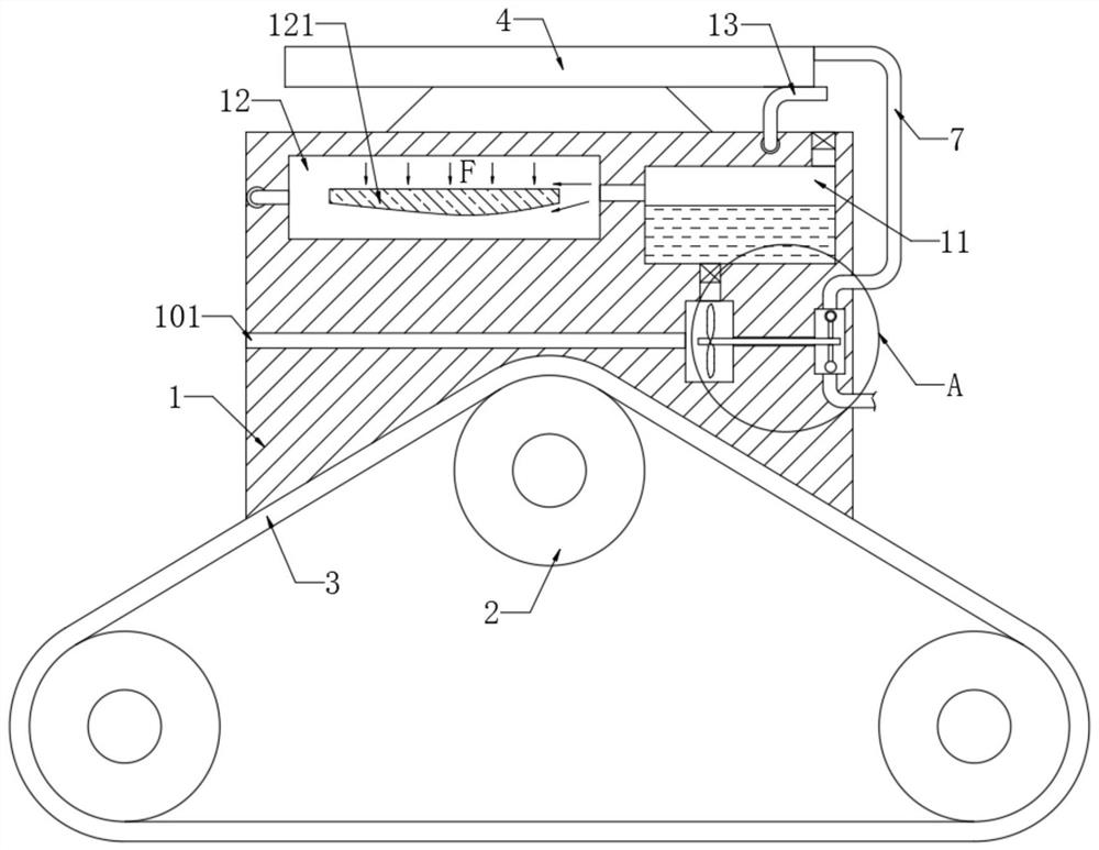 An anti-overturning fire fighting robot