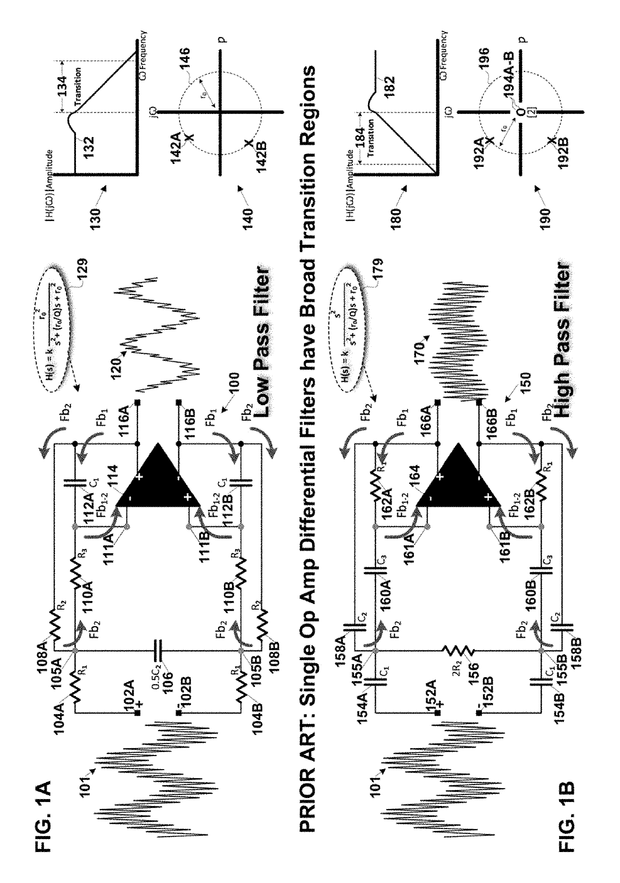 Differential elliptic filter with a single op-amp