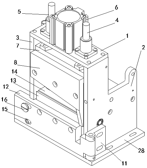 Material cutting device of rubber band machine