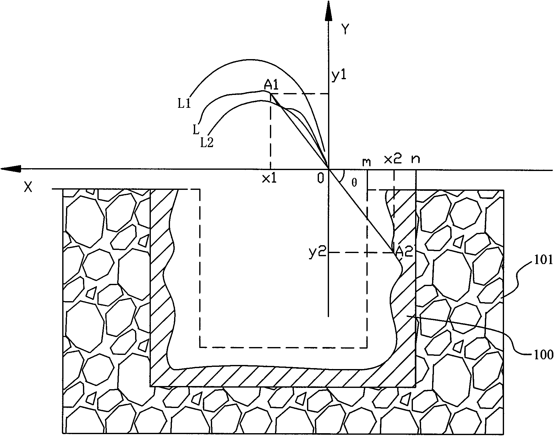 Blast-furnace iron tap channel side wall thickness detection device and method thereof