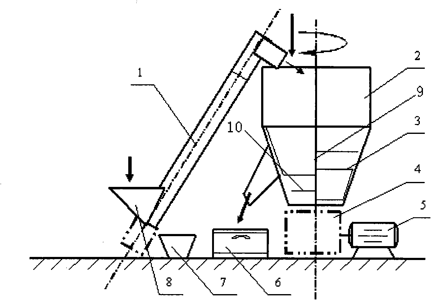 High-quality composting pretreatment method and device for urban kitchen waste