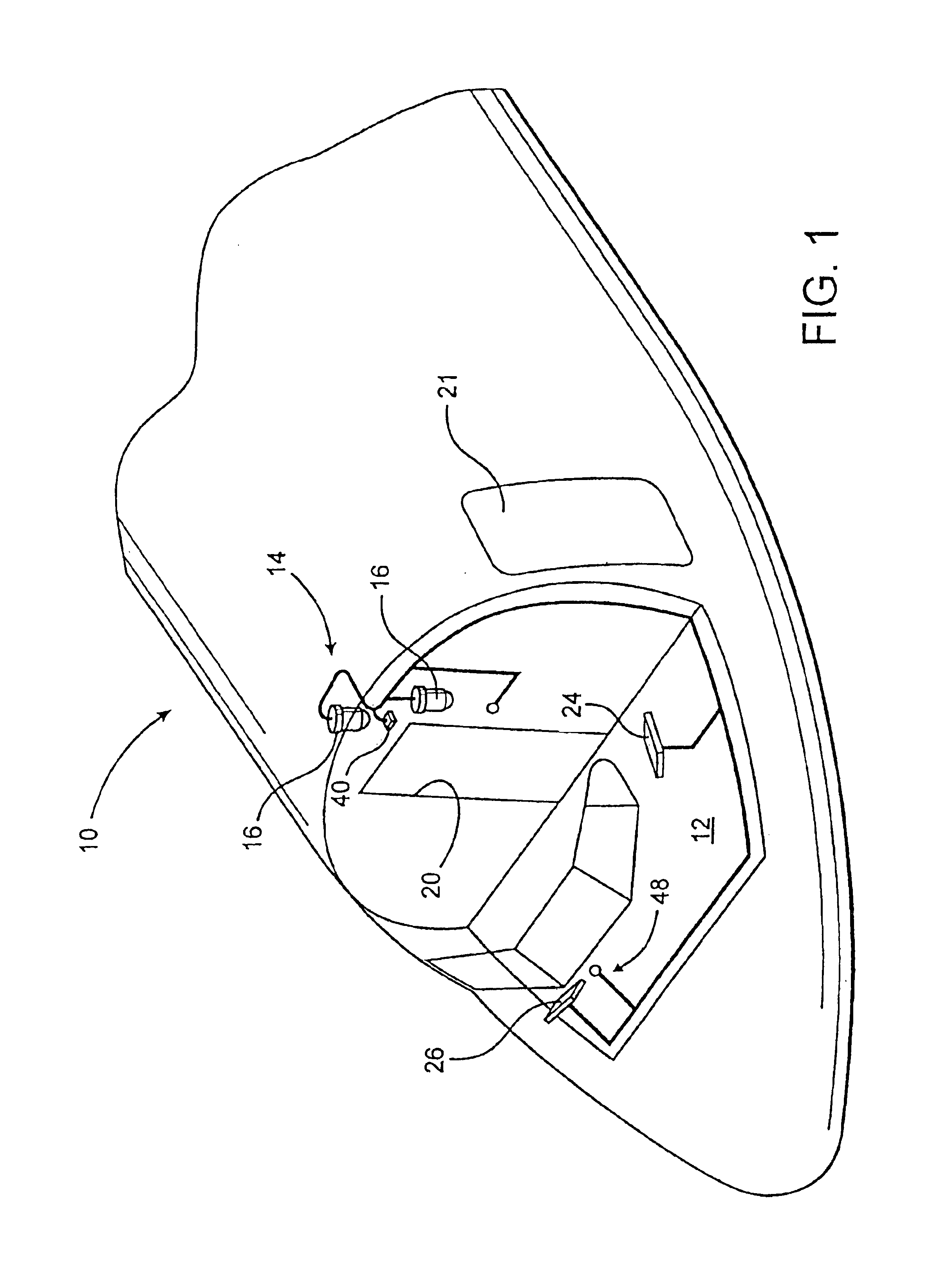 Surveillance system for aircraft interior