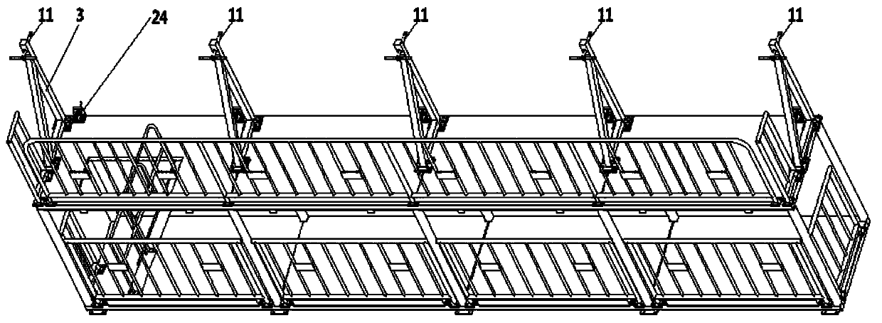 Universal multifunctional adjustable satellite-borne antenna test platform