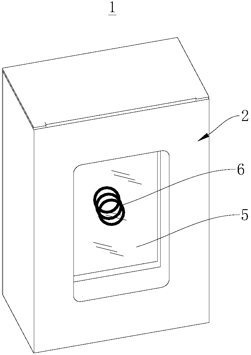 Overhung packaging display box