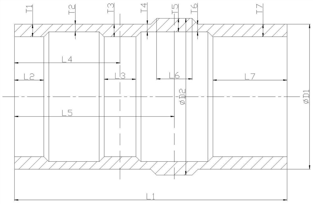 A kind of internal spinning forming method of cylinder with inner and outer ring reinforcing ribs