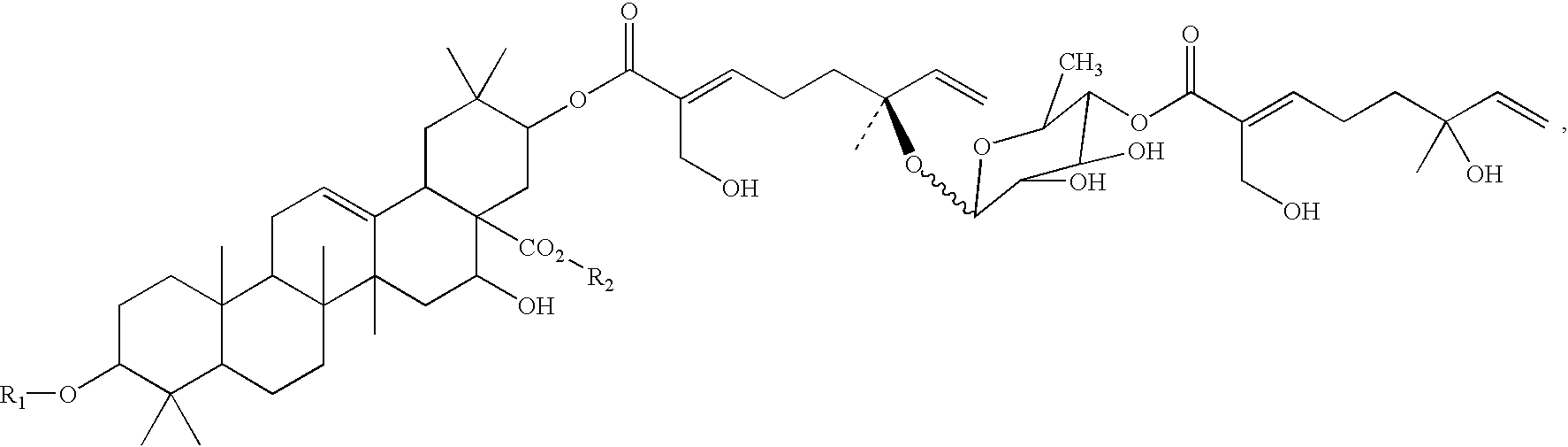 Triterpene compositions and methods for use thereof