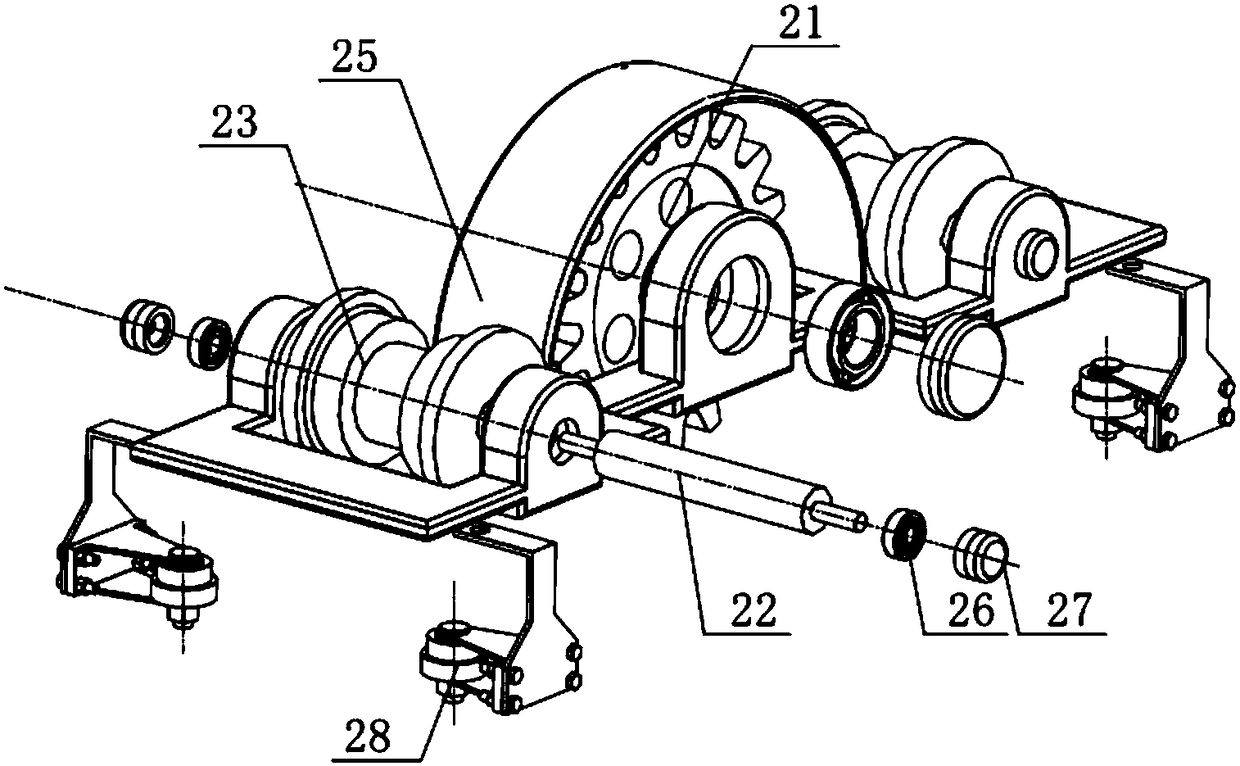 Pin wheel type C-shaped steel rail of monorail transport vehicle