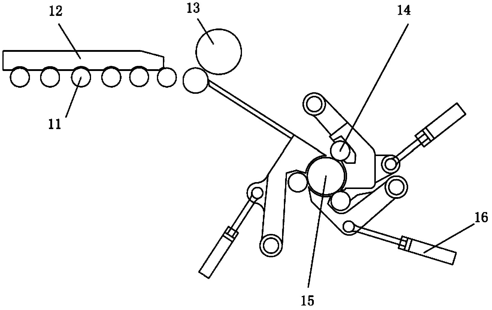 Roll gap setting method of wrapper roller in recoiling machine