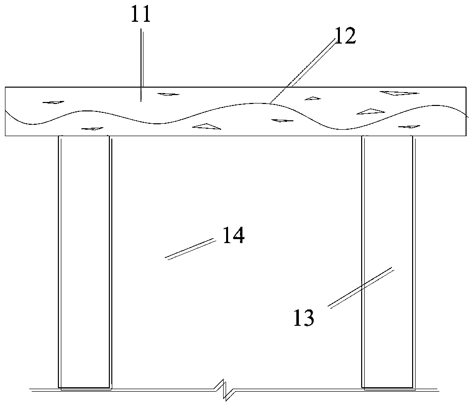 Small-diameter cast-in-place tube pile composite foundation treatment method for permafrost foundation of Qinghai-Tibet highway