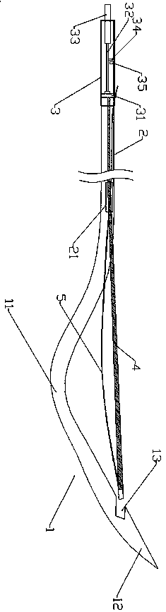 Tubular tissue suture device