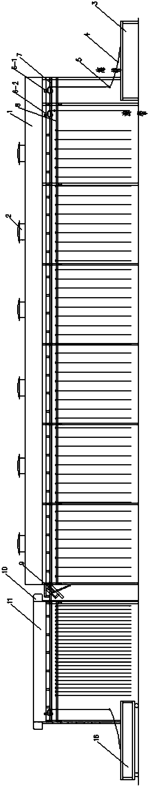 Kelp hanging, airing and drying device and working method thereof